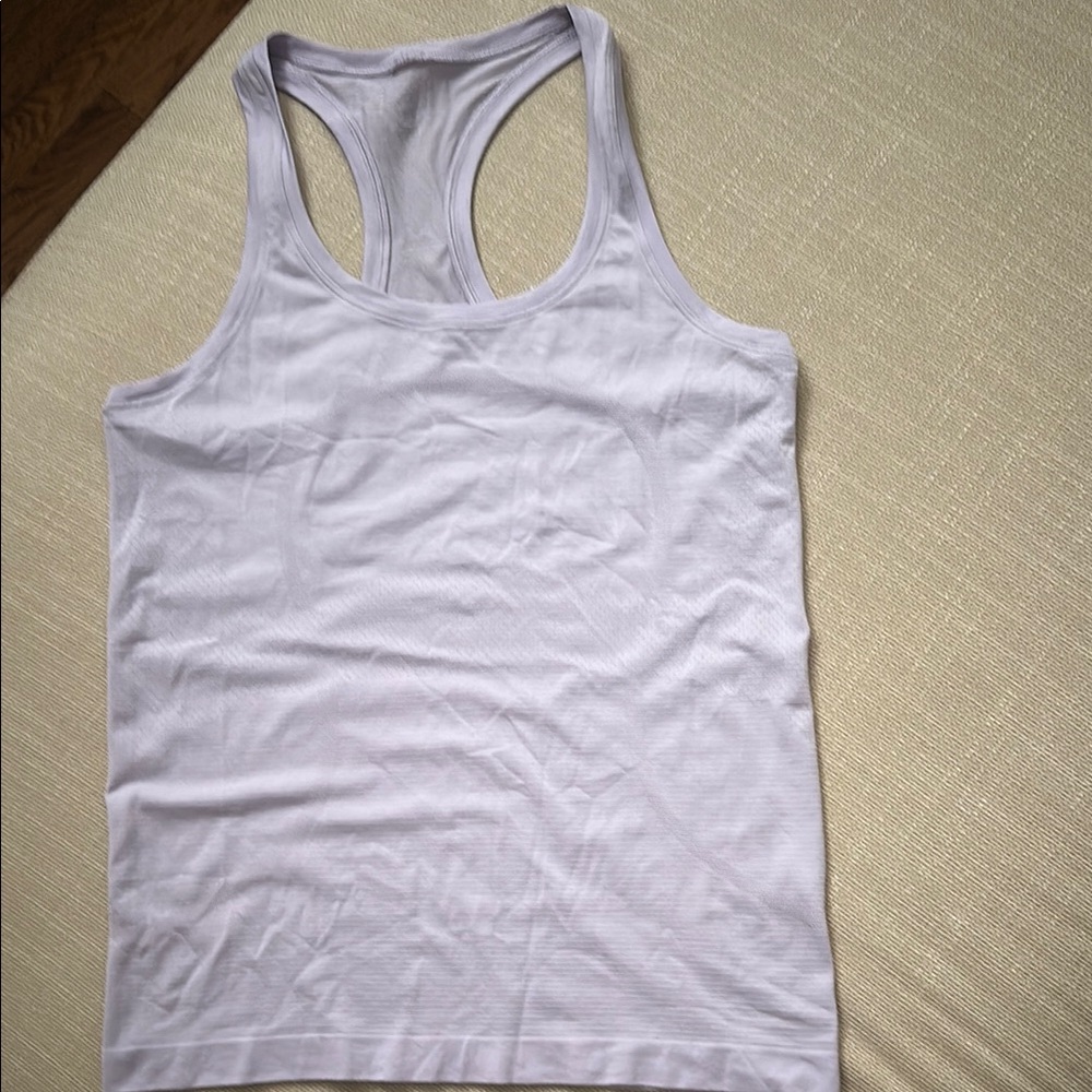 Lululemon swiftly tech racerback tank hip length Lilac Ether
